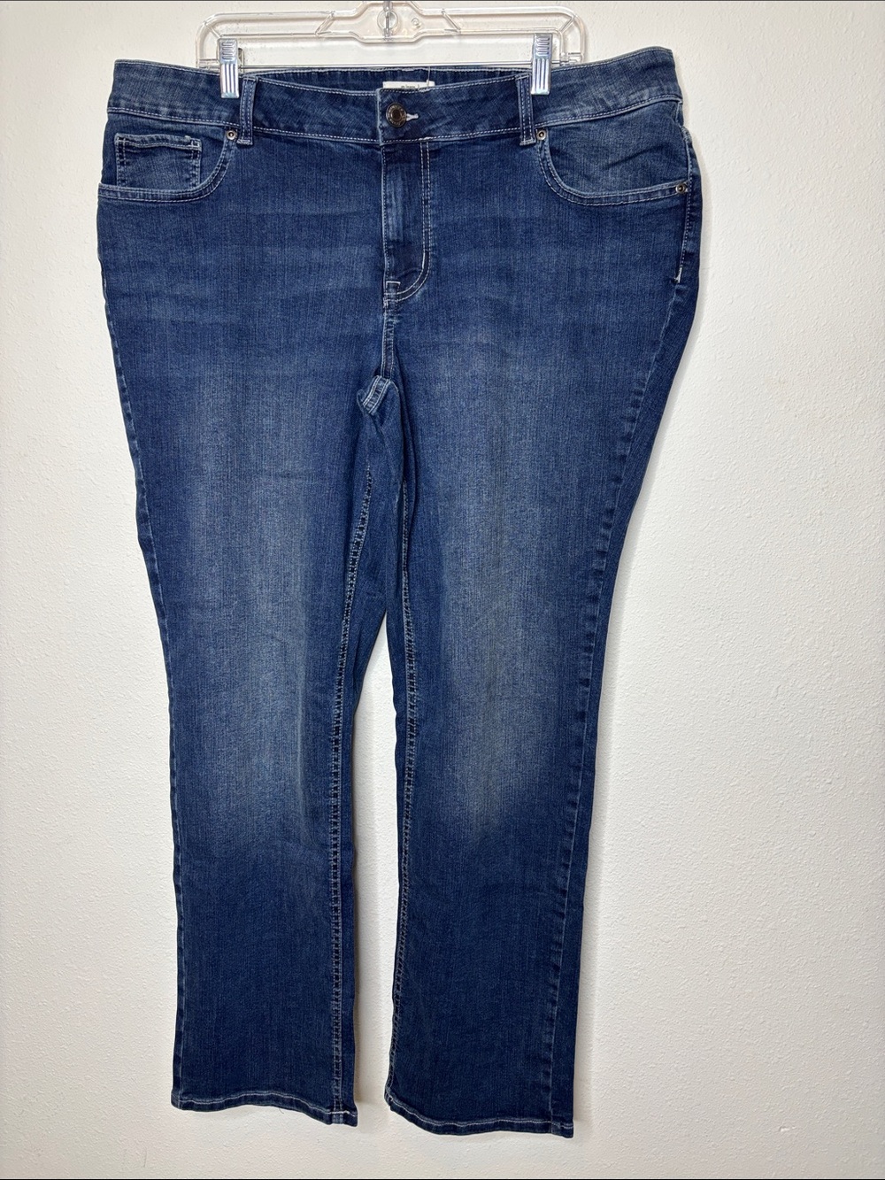Maurices M Jeans Mid-Rise Straight Leg Dark Blue Jeans